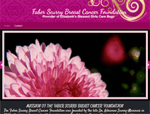 Tablet Screenshot of faberscurrybreastcancerfoundation.com
